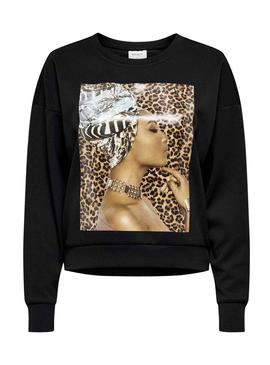 Sudadera Only Africa Negro para Mujer