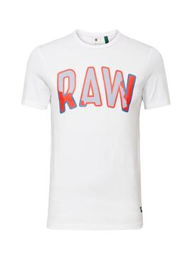 Camiseta G-Star Multi Layer Blanco para Hombre