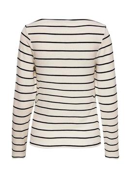 Camiseta Only Finea Blanco Para Mujer