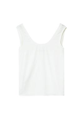 Camiseta Naf Naf Tirantes Blanco Para Mujer
