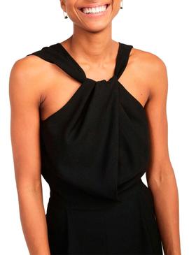 Mono Naf Naf Cuello Halter Negro Para Mujer