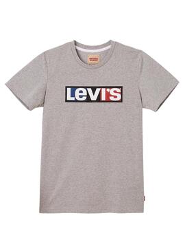 Camiseta Levis 3DHERO Gris Niño