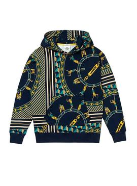 Sudadera Unisex Lacoste Live Estampado Pañuelo