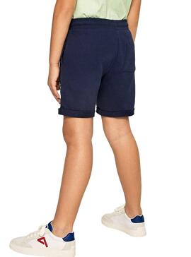 Bermudas Pepe Jeans Davide Azul Para Niño