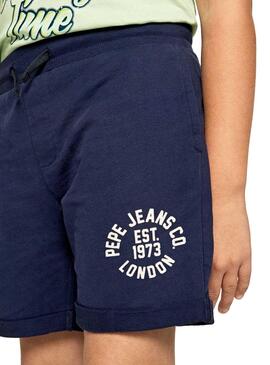 Bermudas Pepe Jeans Davide Azul Para Niño