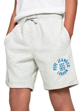 Bermudas Pepe Jeans Davide Gris Para Niño