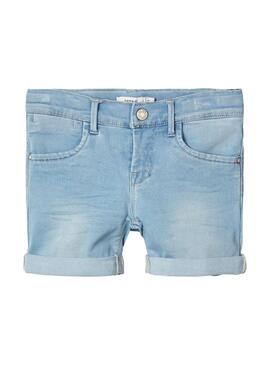 Shorts Name It Salli DNM Light Blue Para Niña