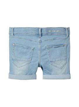Shorts Name It Salli DNM Light Blue Para Niña