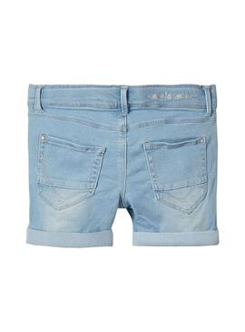 Shorts Name It Salli DNM Light Blue Para Niña