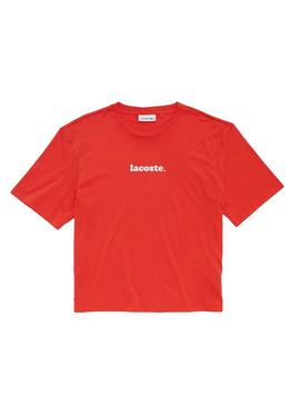 Camiseta Lacoste Italic Rojo para Mujer