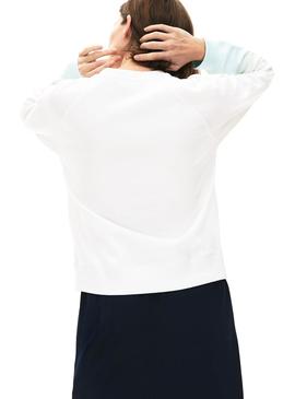 Sudadera Lacoste Tie Dye Blanco para Mujer