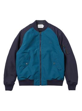 Bomber Lacoste Reversible Azul para Hombre