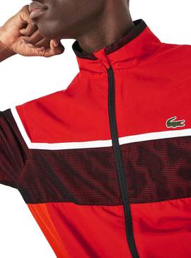 Chandal Lacoste Colorblock rojo para Hombre