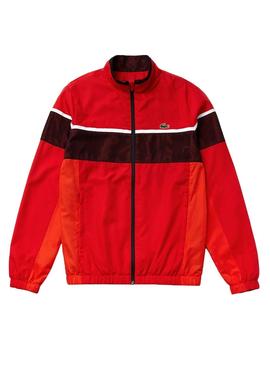 Chandal Lacoste Colorblock rojo para Hombre