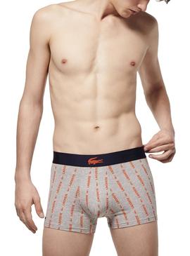 Calzoncillos Lacoste Monografico Naranja Hombre