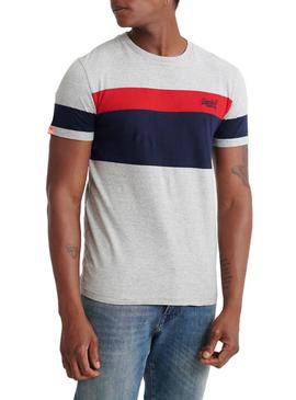 Camiseta Superdry Chestband Gris para Hombre