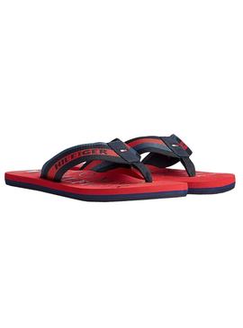 Chanclas Tommy Hilfiger Mari Rojo para Hombre