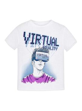 Camiseta Mayoral Virtual Blanca Niño