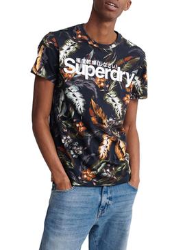 Camiseta Superdry Tropical Azul para Hombre