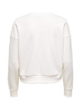 Sudadera Only Africa Blanco Roto para Mujer