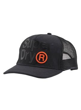 Gorra Superdry Lineman Negro para Hombre