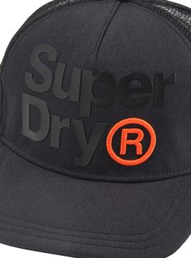 Gorra Superdry Lineman Negro para Hombre