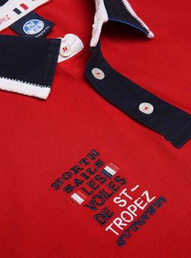 Polo North Sails Saint Tropez Rojo Para Hombre