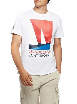 Camiseta North Sails Saint Tropez Blanco Hombre