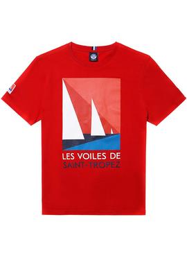 Camiseta North Sails Saint Tropez Rojo Para Hombre