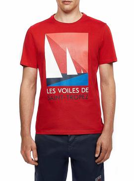 Camiseta North Sails Saint Tropez Rojo Para Hombre