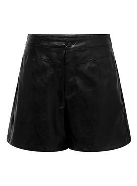 Shorts Only Kara Polipiel Negro para Mujer