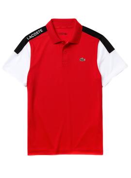 Polo Lacoste Sport Sleeve Rojo para Hombre