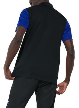Polo Lacoste Sport Sleeve Negro para Hombre
