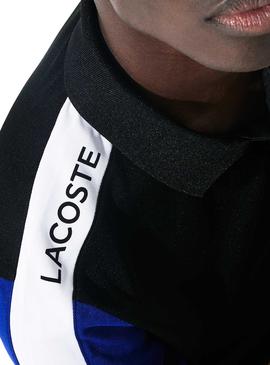 Polo Lacoste Sport Sleeve Negro para Hombre