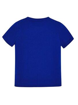 Camiseta Mayoral Logo Azul Niño