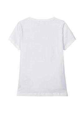 Camiseta Name It Exhale Blanco para Niña