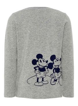 Camiseta Name It Mickey Nate Gris Para Niño