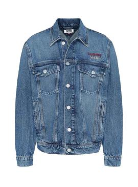 Cazadora Tommy Jeans Oversize Denim para Mujer