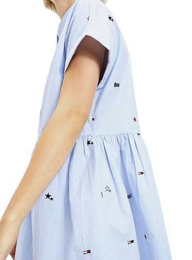 Vestido Tommy Jeans Critter Azul para Mujer