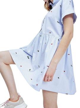 Vestido Tommy Jeans Critter Azul para Mujer