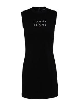 Vestido Tommy Jeans Pencil Negro para Mujer