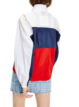 Parka Tommy Jeans Colorblock para Mujer