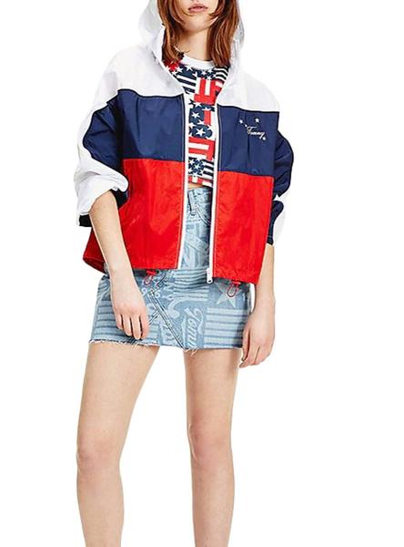 Parka Tommy Jeans Colorblock para Mujer