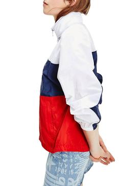 Parka Tommy Jeans Colorblock para Mujer