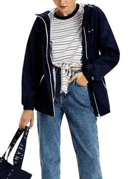 Parka Tommy Jeans Structured Azul para Mujer
