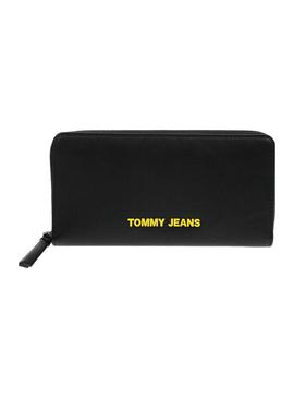 Billetera Tommy Jeans New Modern Negro para Mujer