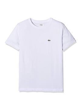 Camiseta Lacoste Basic Blanco Niño