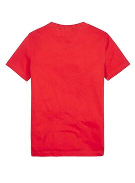 Camiseta Tommy Hilfiger Essential Rojo Niño