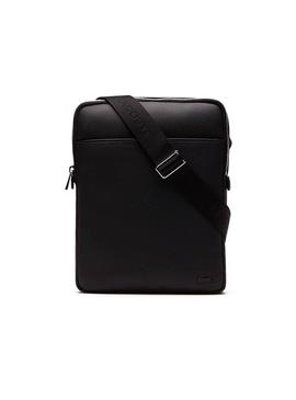 Bolso Lacoste Gael M Flat Negro Hombre