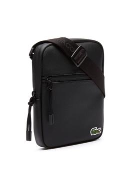 Bolso Lacoste Flat Concept Negro Hombre